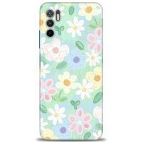 Xiaomi Redmi Note 10 5G Kılıf HD Baskılı Kılıf - Çiçekk + Tam Ekran Koruyucu