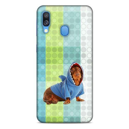 Samsung Galaxy A40 Kılıf Köpek Kıyafetleri (43) Thin Fit Kılıf Cocker Kapişonlu Eşofman