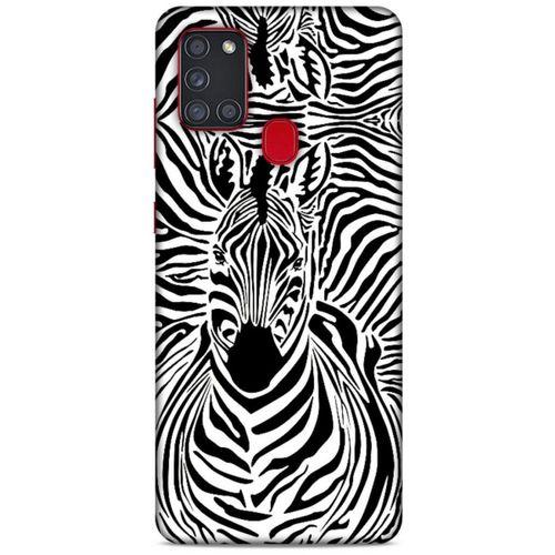 Animax Zebra Silüet Samsung Galaxy A21s Kılıf Desenli Silikon