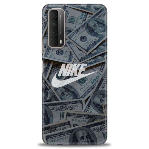 Huawei P Smart 2021 Kılıf HD Baskılı Kılıf - Nike Dolar + Tam Ekran Koruyucu