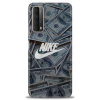 Huawei P Smart 2021 Kılıf HD Baskılı Kılıf - Nike Dolar + Tam Ekran Koruyucu