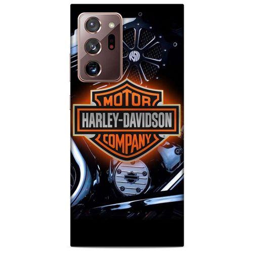 Samsung Galaxy Note 20 Ultra Uyumlu Kılıf Motorsiklet (13) Silikon Kap Harley Davidson