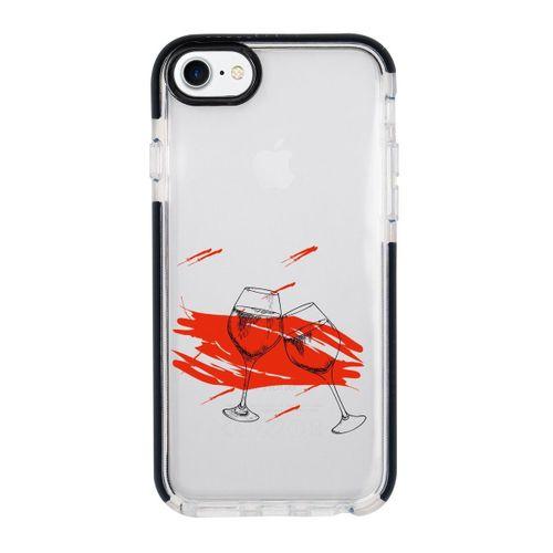 iPhone SE 2020 Spilled Wine Candy Bumper Silikonlu Telefon Kılıfı