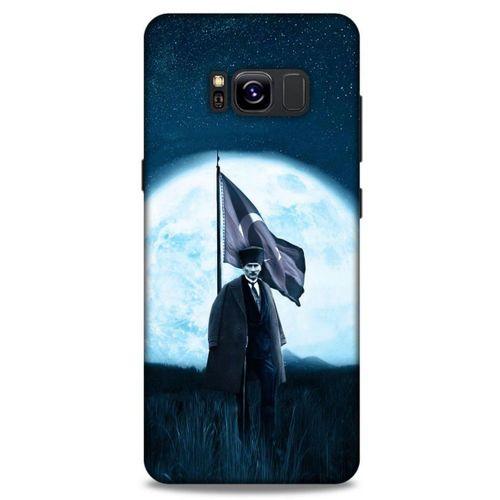 Samsung Galaxy S8 Kılıf Atatürk (45) Liquid Air Kılıf Ay Işığı