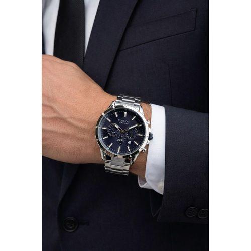 Ferrucci İç Fonksiyonları Aktif 30mt Suya Dayanıklı Çelik Kordon + Bileklik Hediyeli Erkek Kol Saati VS.BLKT.0962
