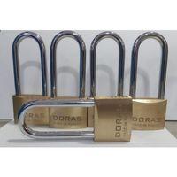 Doras Ersa 5'li Set Uzun Kanca Pas Pirinç Asma Kilit 50 Mm