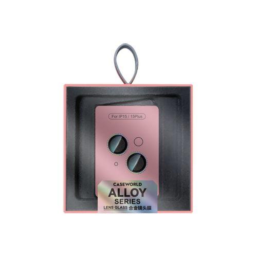 Apple iPhone 15 CaseWorld Alloy Sparkling Diamond Serisi Taşlı Lens Koruyucu
