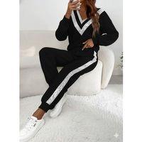 Kadın Uzun Kollu V Yakalı Pulpayetli Viskon Iki Iplik Bluz Ve Pantolon