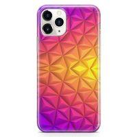 Apple iPhone 11 Pro Kılıf Elmas Rainbow Arka Kapak Koruma Desenli Full Koruyucu