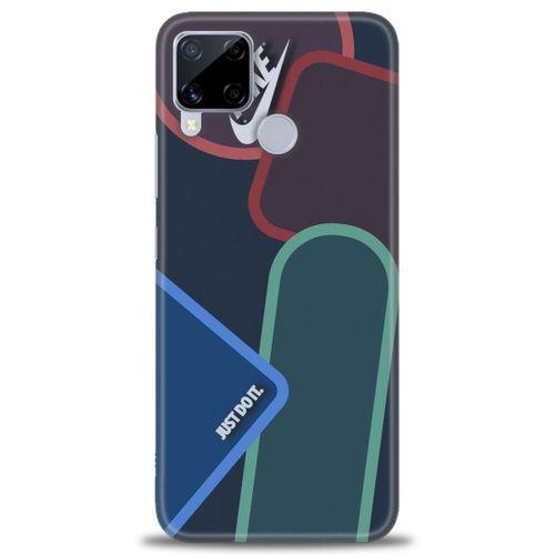 Realme C15 Kılıf HD Baskılı Kılıf - Just Do It + Tam Ekran Koruyucu