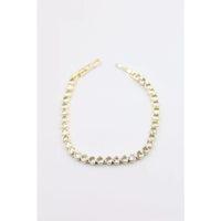 Taşlı Vip Bileklik - Altın