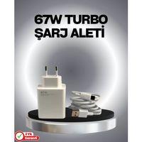 67 Watt Güvenli Hızlı Şarj Adaptörü Samsung M31 M33 M51 Uyumlu