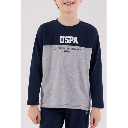 U.S. Polo Assn Uzun Kol Pijama Takım US2220-4 Lacivert