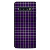 Samsung Galaxy S10 Uyumlu Kılıf Mor Delisi (11) Tam Koruma Çizgili