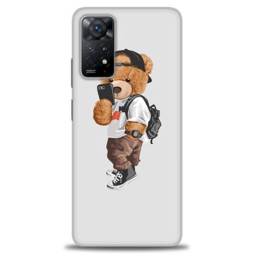 Xiaomi Redmi Note 11 Pro Kılıf HD Baskılı Kılıf - Teddy Bear Cool + Tam Ekran Koruyucu