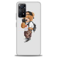 Xiaomi Redmi Note 11 Pro Kılıf HD Baskılı Kılıf - Teddy Bear Cool + Tam Ekran Koruyucu