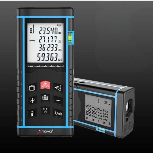 60 Metre Hassas Lazer Metre Ölçer Lcd Dijital Ekran Su Terazili Lazerli Mesafe Ölçüm Cihazı