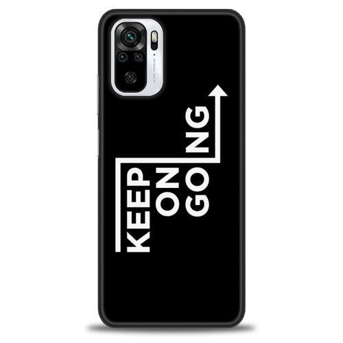 Xiaomi Redmi Note 10 Kılıf HD Baskılı Kılıf - Keep On Going + Tam Ekran Koruyucu