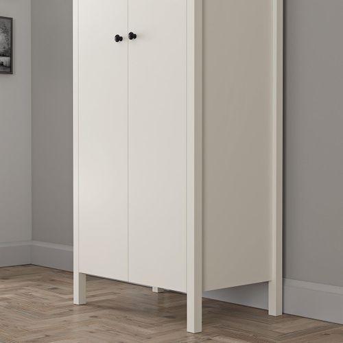 Venezia 2 Kapaklı Ahşap Ayaklı Gardırop Askılıklı - Minifiks - Aytaşı