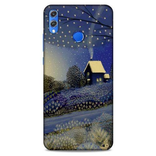 Huawei Honor 8x Kılıf Snowix (42) Rugged Armor Kılıf Gold Lacivert