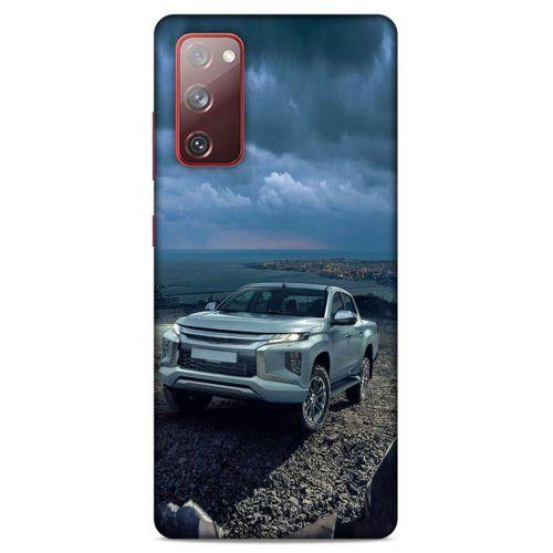 Lopard Samsung Galaxy S20 Fe Uyumlu Kılıf PickUpX (37) Silicone Cover Açık Mavi