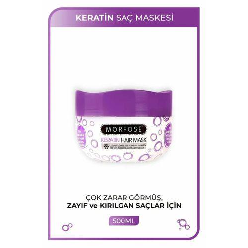 Keratin Saç Maskesi 500 ML  - Yıpranmış Saçlar için - mrfs