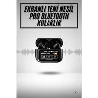 Yeni Nesil Anc Özellikli Çağrı Cevaplayan Dokunmatik Ekranlı Bluetooth Kulaklık Siyah