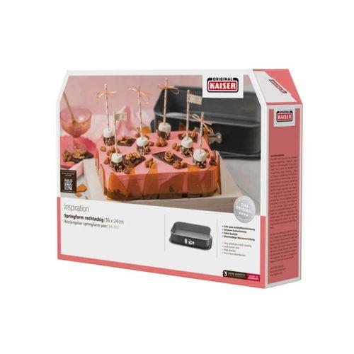 Kaiser Inspiration Plus Kelepçeli Dikdörtgen Kek Kalıbı 35x24 Cm