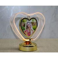 Kişiye Özel Fotoraf Alanli Kalpli Led Çerceve Alk4450