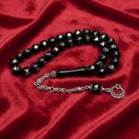 Oltu Sıkması Tuğra İşlemeli Tespih