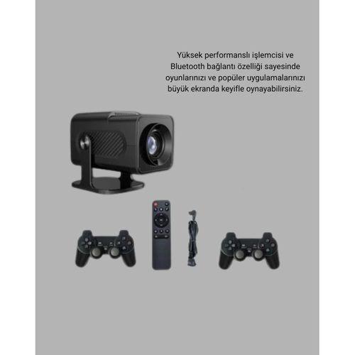 Android Projeksiyon Game Box – 1280x720p Hd Çözünürlük, Bluetooth,hdmı Ve Usb Girişli