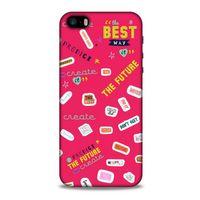 Apple Iphone 5 Uyumlu Kılıf Pembe Delisi (44) Tough Armor Kılıf Writing