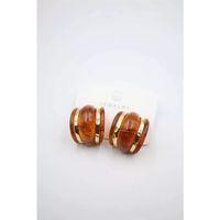 Akrilik Küpe - Kahverengi