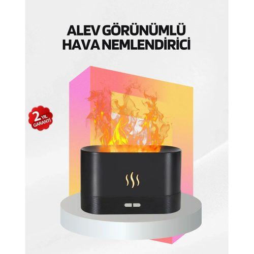 Alev Görünümlü Hava Nemlendirici Kumandalı Led Işıklı Aromatik Difüzör
