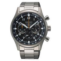 Seiko SSB447P Quartz Çelik Gri Siyah Kadran 43 mm Erkek Kol Saati