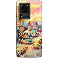 Cityx (16) Samsung Galaxy S20 Ultra Kılıf Silikon Kapak Desenli