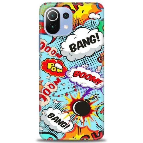 Xiaomi Mi 11 Lite Kılıf HD Baskılı Kılıf - Bang Boom + Tam Ekran Koruyucu
