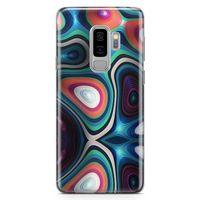 Samsung Galaxy S9 Plus Kılıf Elastik Hoparlör Arka Kapak Koruma Desenli Full Koruyucu