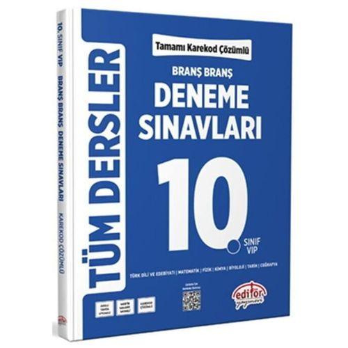10. Sınıf Tüm Dersler Branş Branş Deneme Sınavları Editör Yayınları