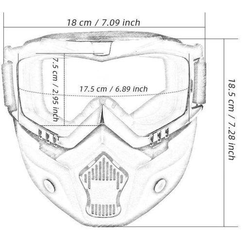 JET KASK MASKESİ AYNALI