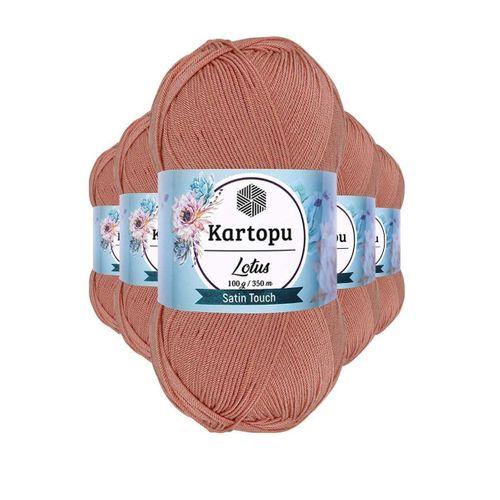5 Adet Lotus Bikini Büstiyer Bluz Örgü İpi K103 Pişmiş Ayva