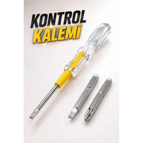 Test Cihazı Kontrol Kalemi Çift Başlıklı Şeffaf Elektrik Testi