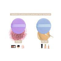 4'lü Tutmalı Pudra Makyaj Süngeri Puf Seti