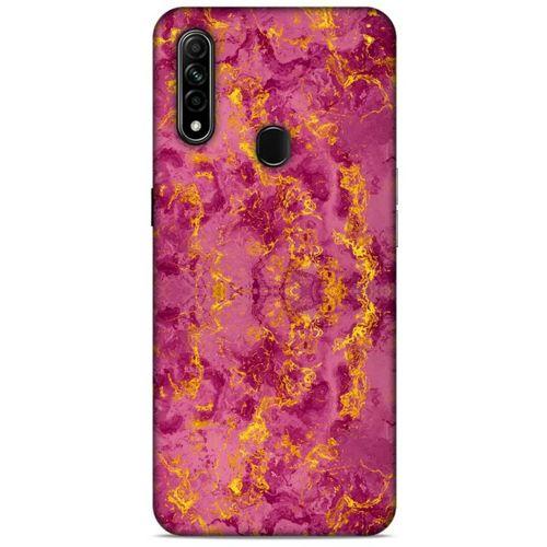 Mermer Desenli (35) Tema Fit Design Kılıf Burgonya Oppo A31 Kılıf