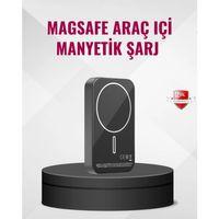 Magsafe Araç Telefon Tutucu 15w Hızlı Şarj Type-c Girişli