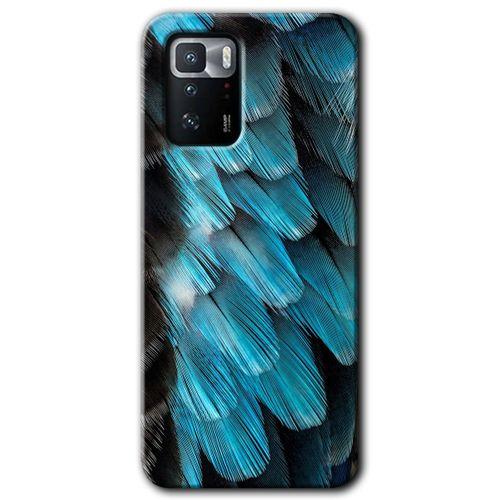 Poco x3 GT Kılıf HD Desen Baskılı Arka Kapak + Temperli Cam - 9D Tüyler