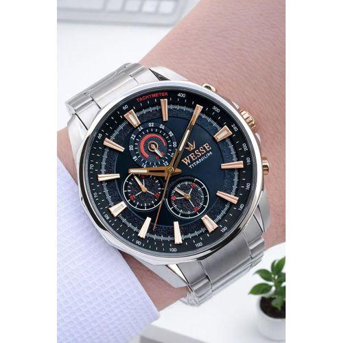 Wesse Titanıum Özel Seri İç Fonksiyonları Aktif 5 Atm Suya Dayanıklı Erkek Kol Saati EW.403606-L