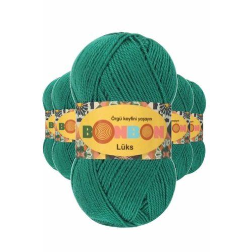 5 Adet Lüks Patik İpi Yünü Ördek Başı Yeşili 98325