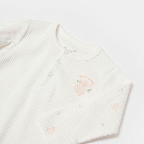 Bibaby Bibaby Biorganic Koala Jungle Uzun Kol Bebek Body 56973 Pembe