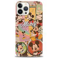 iPhone 14 Pro Kılıf HD Baskılı Kılıf - I Love Mickey + Tam Ekran Koruyucu